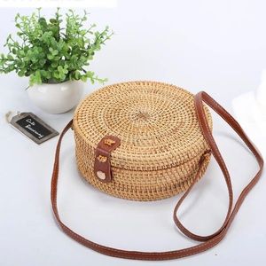 VRTREND Round Rattan Bag